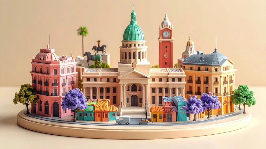Miniatura ilustrada de Buenos Aires